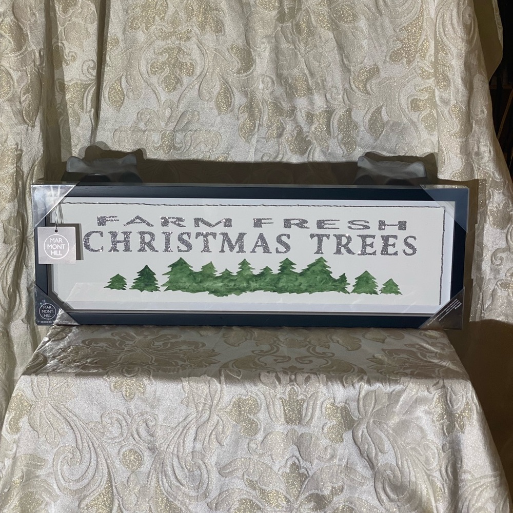 Marmont Hill Fresh Cut Christmas Trees Sign